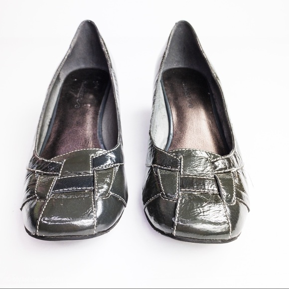 Matisse Wedges Green Leather Low Heel - Picture 3 of 6